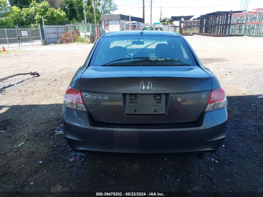 2010 Honda Accord 2.4 Ex-L VIN: 1HGCP2F80AA083489 Lot: 39475202