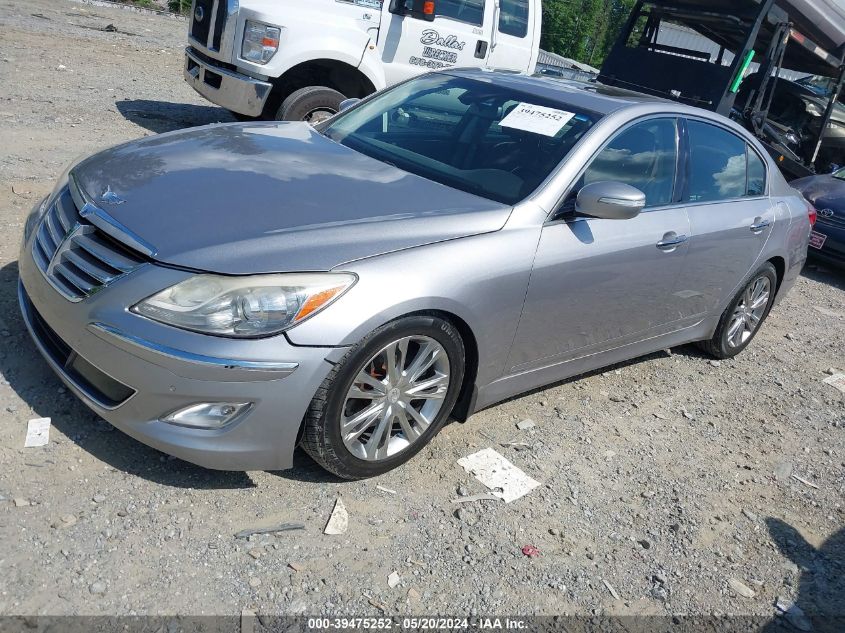 2013 Hyundai Genesis 3.8 VIN: KMHGC4DD0DU242274 Lot: 39475252