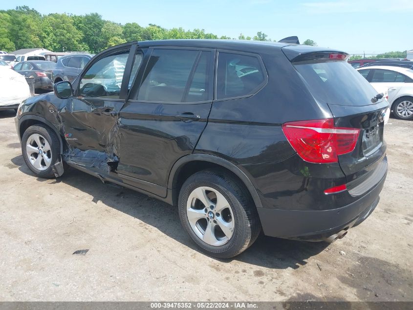 2011 BMW X3 xDrive28I VIN: 5UXWX5C53BL709628 Lot: 39475352