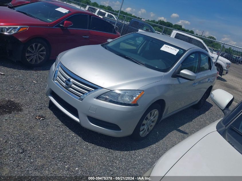 2014 Nissan Sentra S/Sv/Sr/Sl VIN: 3N1AB7AP3EL620454 Lot: 39475378