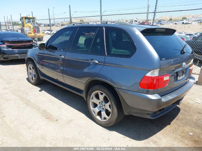 2003 BMW X5 4.4I VIN: 5UXFB33563LH49208 Lot: 39475386