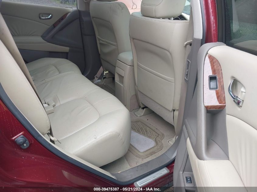 2010 Nissan Murano Le VIN: JN8AZ1MWXAW119997 Lot: 39475387