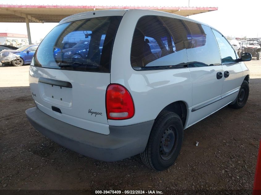 1998 Plymouth Voyager VIN: 2P4FP25B4WR854740 Lot: 39475409