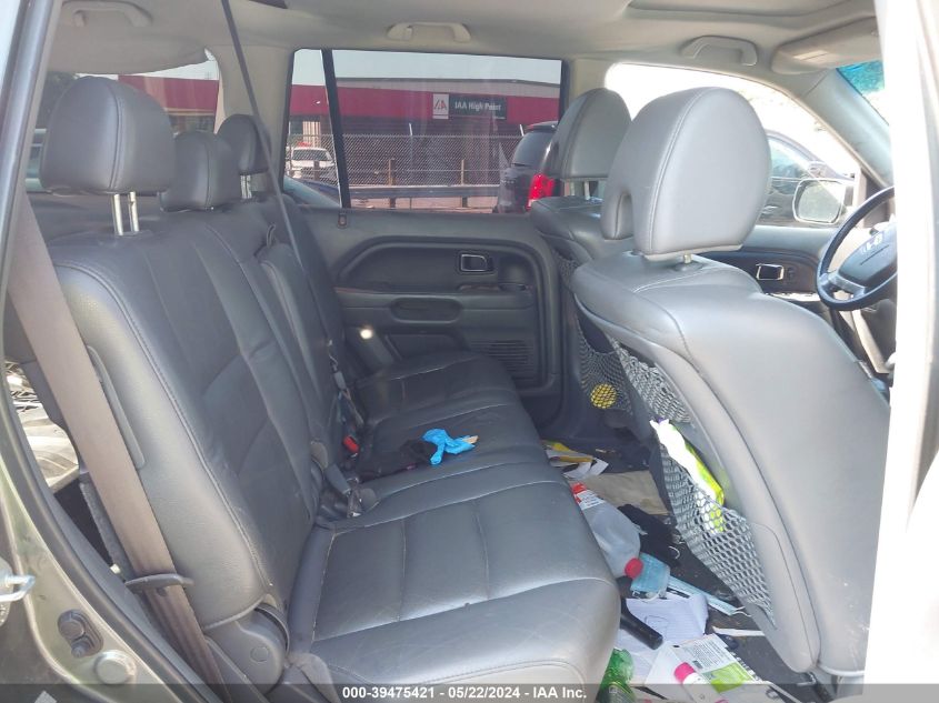 2008 Honda Pilot Ex-L VIN: 5FNYF18578B012828 Lot: 39475421