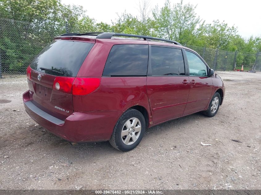 2009 Toyota Sienna Le VIN: 5TDZK23C89S228180 Lot: 39475452