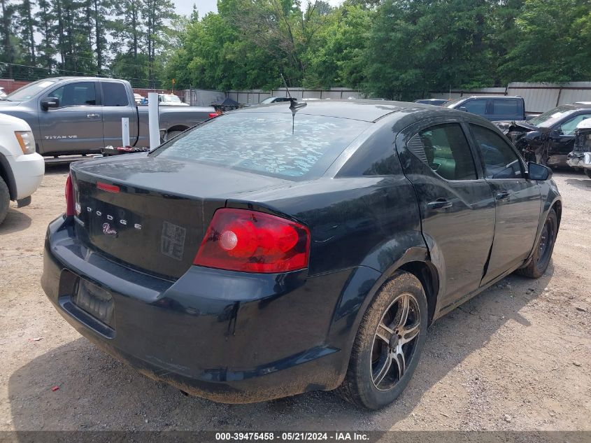 2013 Dodge Avenger Se VIN: 1C3CDZAB2DN627253 Lot: 39475458