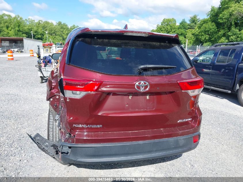 2017 Toyota Highlander Se/Xle VIN: 5TDJZRFH8HS383738 Lot: 39475463