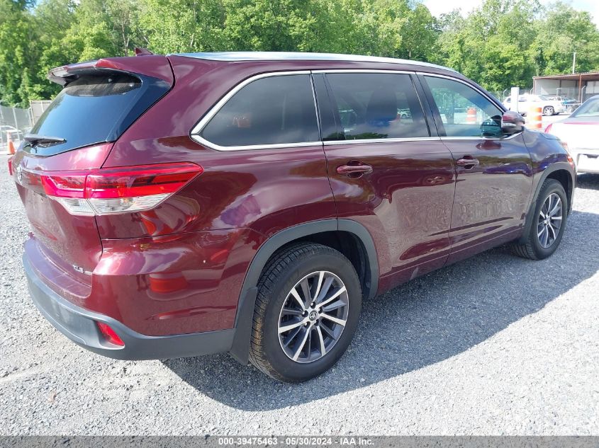 2017 Toyota Highlander Se/Xle VIN: 5TDJZRFH8HS383738 Lot: 39475463