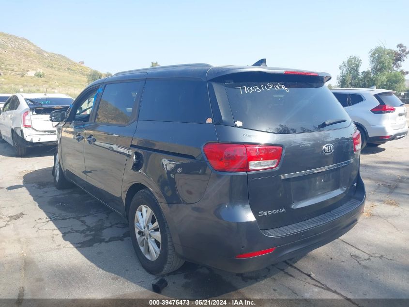 2017 Kia Sedona Lx VIN: KNDMB5C16H6281209 Lot: 39475473