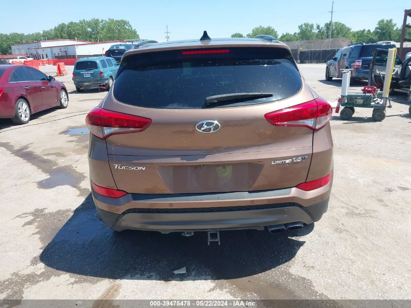 2016 Hyundai Tucson Limited VIN: KM8J33A20GU163520 Lot: 39475478