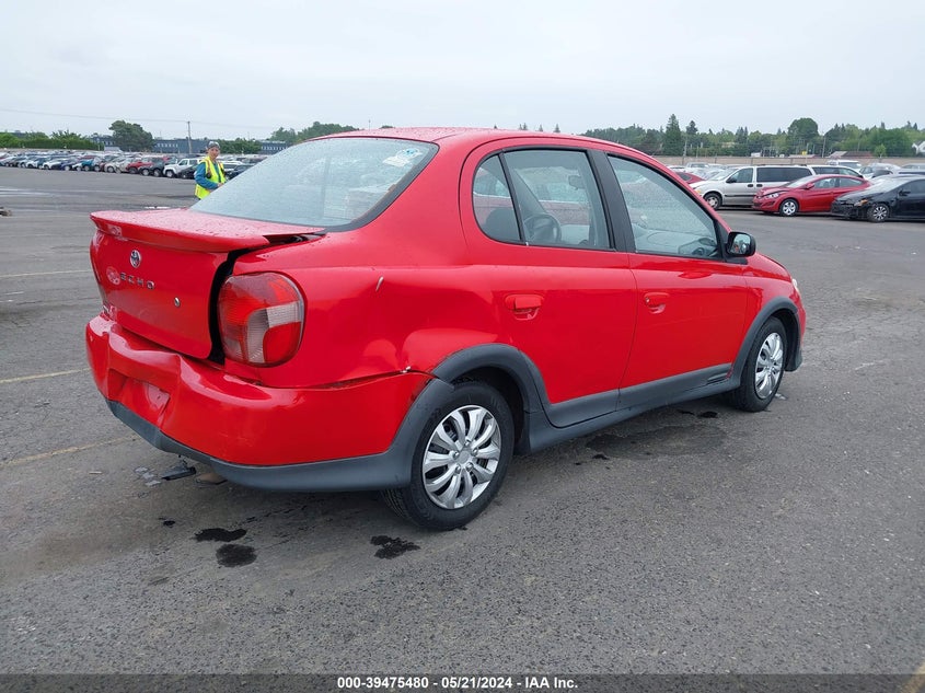 2000 Toyota Echo VIN: JTDBT1238Y0058026 Lot: 39475480