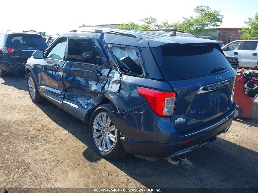 VIN 1FM5K8LC9MGC40077 2021 FORD EXPLORER KING RANCH