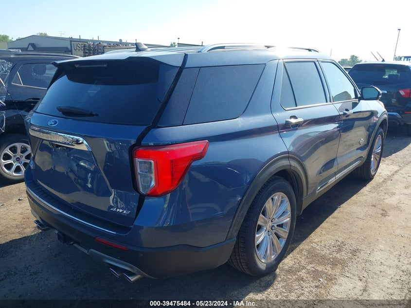 VIN 1FM5K8LC9MGC40077 2021 FORD EXPLORER KING RANCH