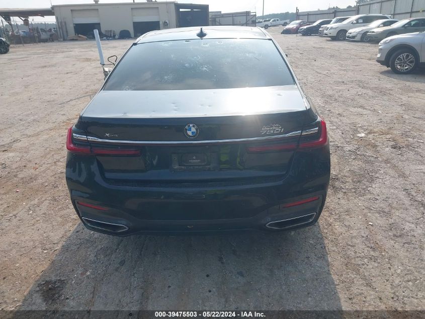 2020 BMW 750I xDrive VIN: WBA7U2C02LGM27084 Lot: 39475503