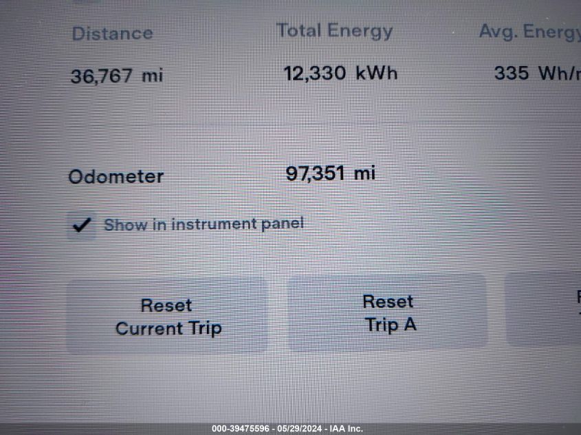 2017 Tesla Model S 100D/60D/75D/90D/P100D VIN: 5YJSA1E22HF226334 Lot: 39475596