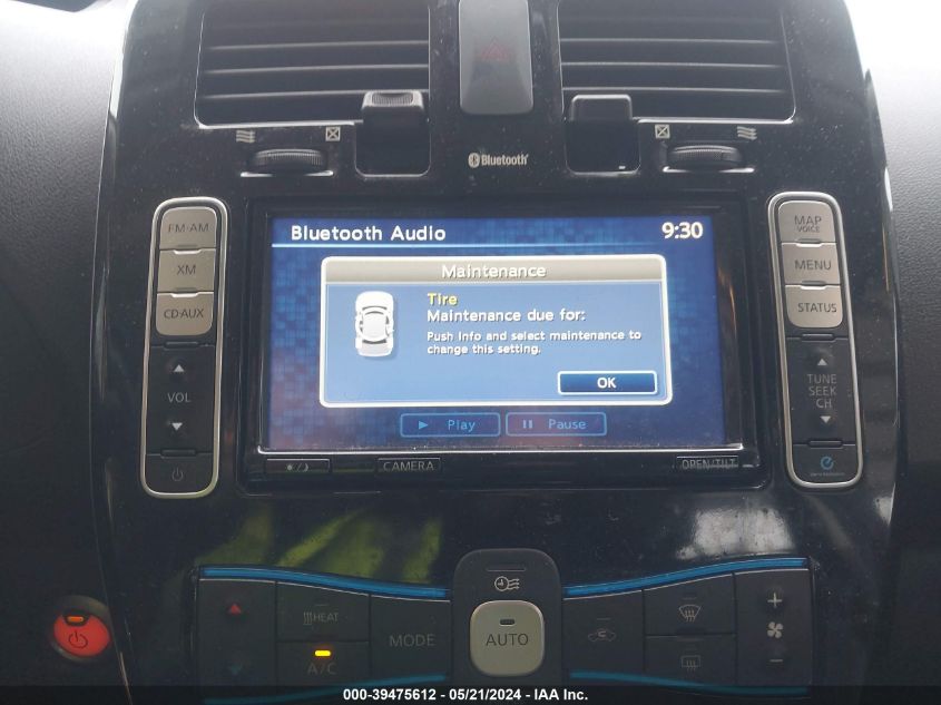 2015 Nissan Leaf S/Sv/Sl VIN: 1N4AZ0CP1FC313963 Lot: 39475612