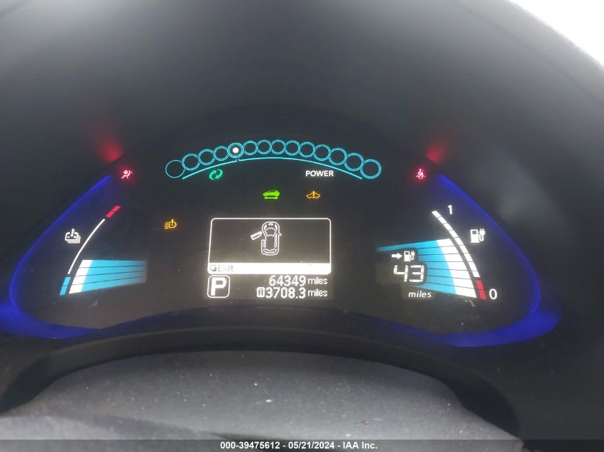 2015 Nissan Leaf S/Sv/Sl VIN: 1N4AZ0CP1FC313963 Lot: 39475612