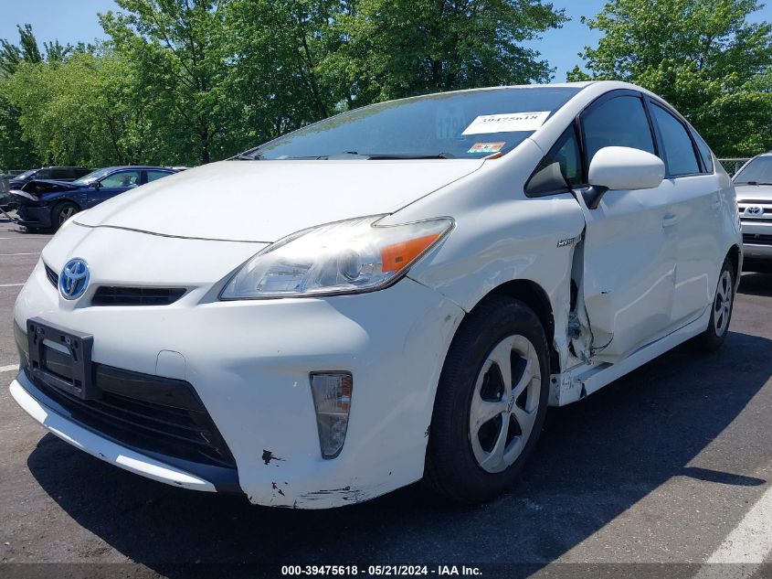 2013 Toyota Prius Two VIN: JTDKN3DU7D1638254 Lot: 39475618