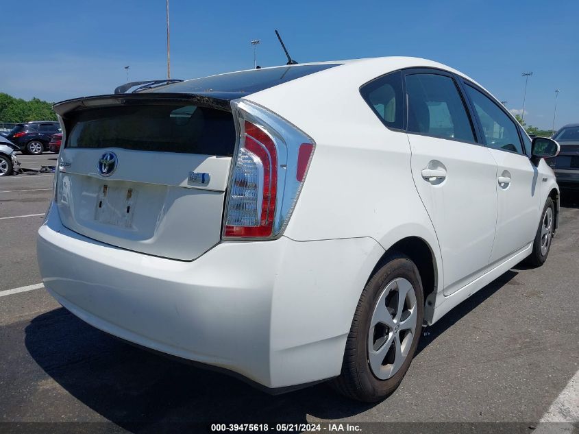 2013 Toyota Prius Two VIN: JTDKN3DU7D1638254 Lot: 39475618