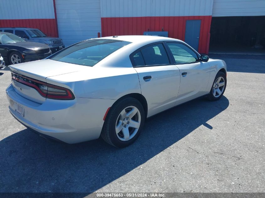 2018 Dodge Charger Police Rwd VIN: 2C3CDXAG3JH289172 Lot: 39475653