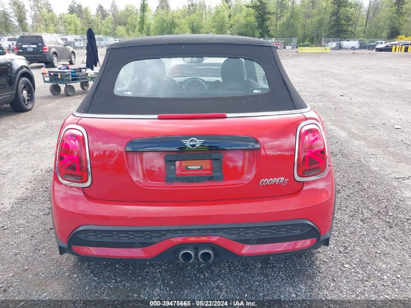 2023 Mini Convertible S VIN: WMW43DL08P3P77222 Lot: 39475665