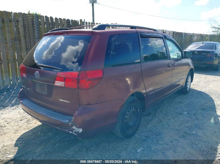 2004 Toyota Sienna Le VIN: 5TDZA23CX4S047559 Lot: 39475687