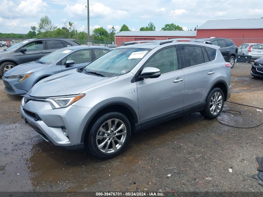 2017 Toyota Rav4 Hybrid Limited VIN: JTMDJREV9HD100612 Lot: 39475701