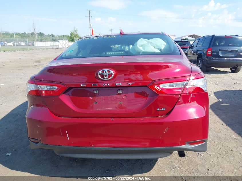 2020 Toyota Camry Le VIN: 4T1C11AK4LU348540 Lot: 39475702