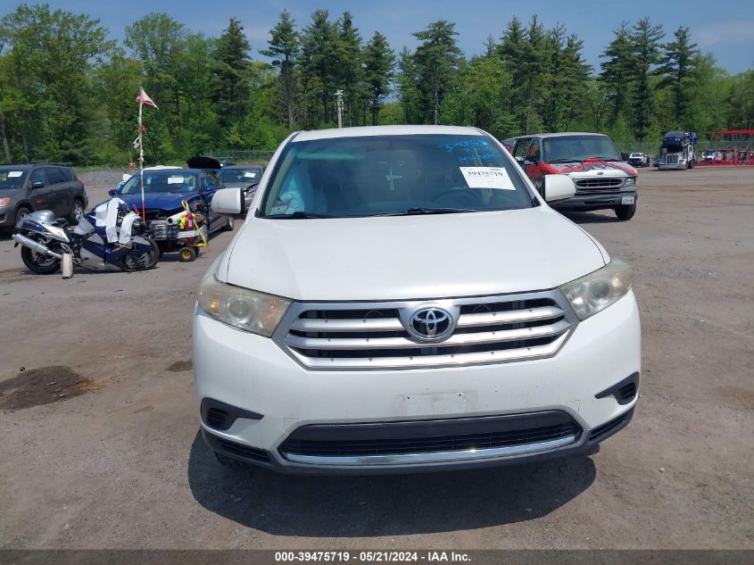 2013 Toyota Highlander Base V6 VIN: 5TDBK3EH9DS218394 Lot: 39475719
