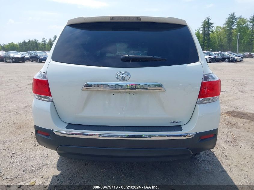 2013 Toyota Highlander Base V6 VIN: 5TDBK3EH9DS218394 Lot: 39475719