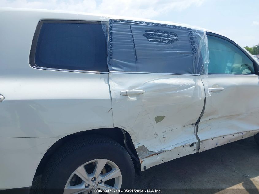 2013 Toyota Highlander Base V6 VIN: 5TDBK3EH9DS218394 Lot: 39475719