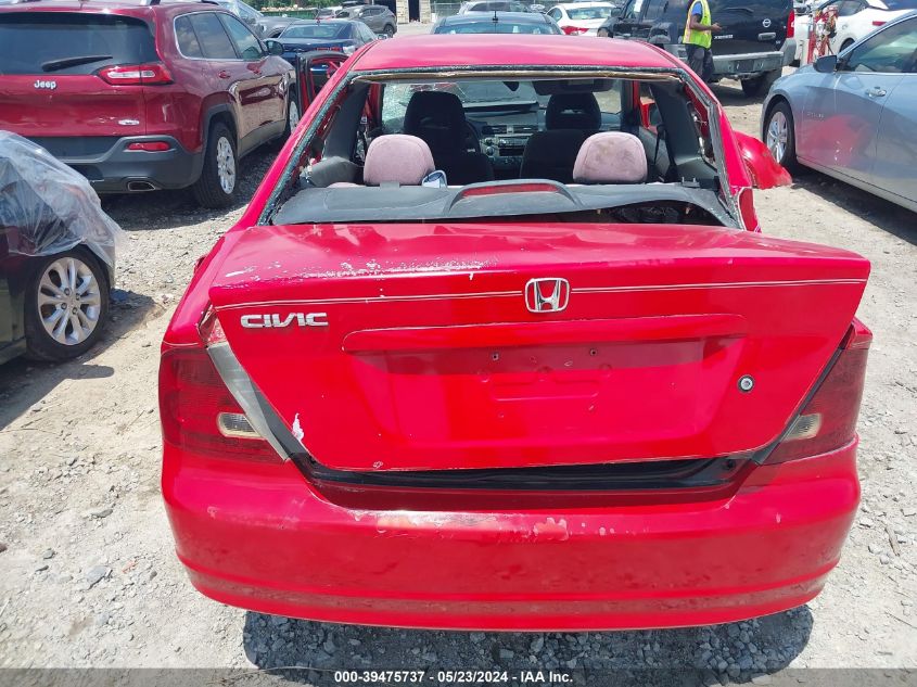 2003 Honda Civic Ex VIN: 1HGEM22943L055041 Lot: 39475737