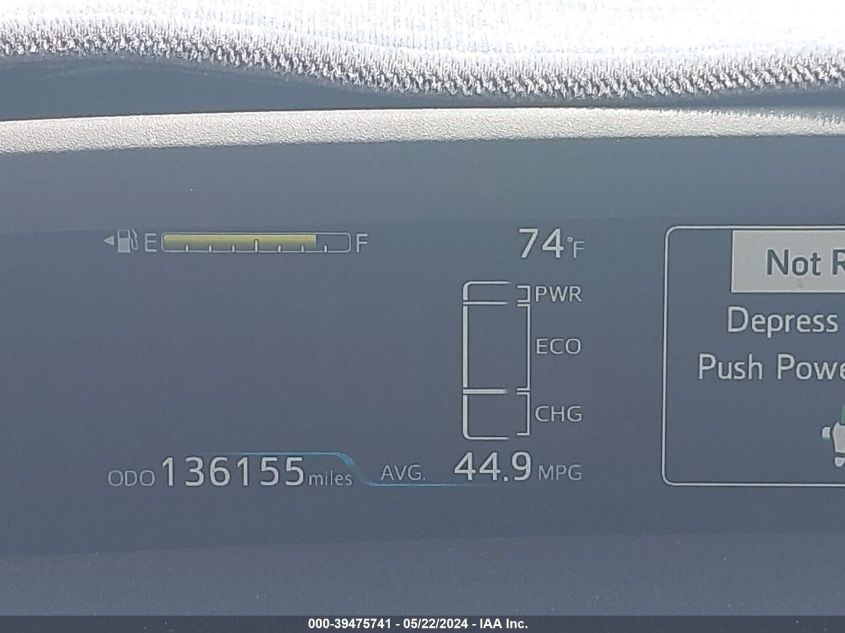 2016 Toyota Prius Two VIN: JTDKBRFU0G3014474 Lot: 39475741