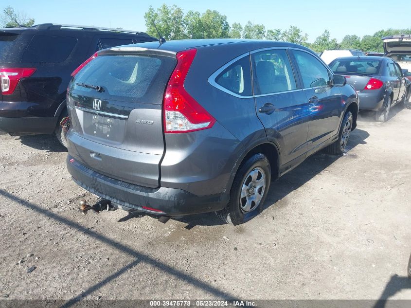 2013 Honda Cr-V Lx VIN: 2HKRM4H34DH694377 Lot: 39475778