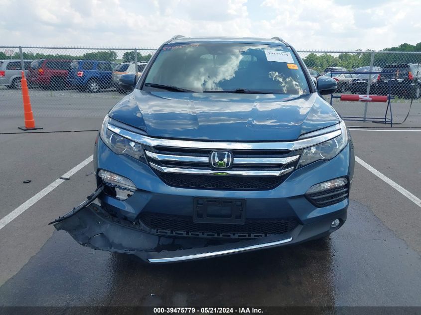 2017 Honda Pilot Elite VIN: 5FNYF6H07HB091211 Lot: 39475779