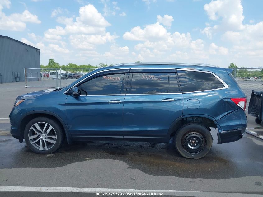 2017 Honda Pilot Elite VIN: 5FNYF6H07HB091211 Lot: 39475779