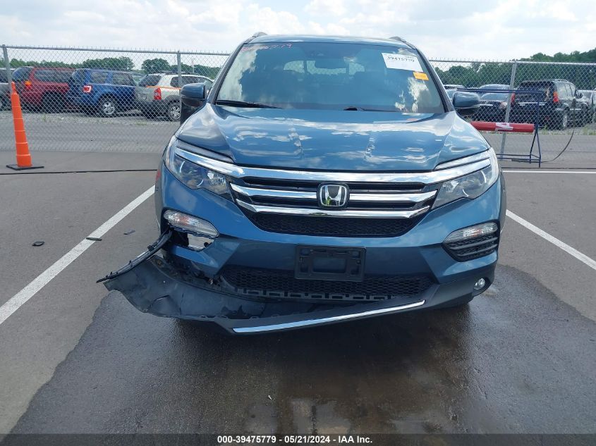 2017 Honda Pilot Elite VIN: 5FNYF6H07HB091211 Lot: 39475779