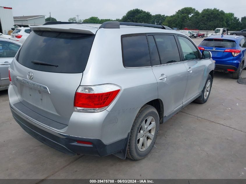 2013 Toyota Highlander Base Plus VIN: 5TDZA3EH3DS032478 Lot: 39475788