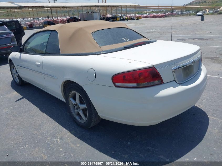 2002 Chrysler Sebring Lxi VIN: 1C3EL55R92N297409 Lot: 39475857