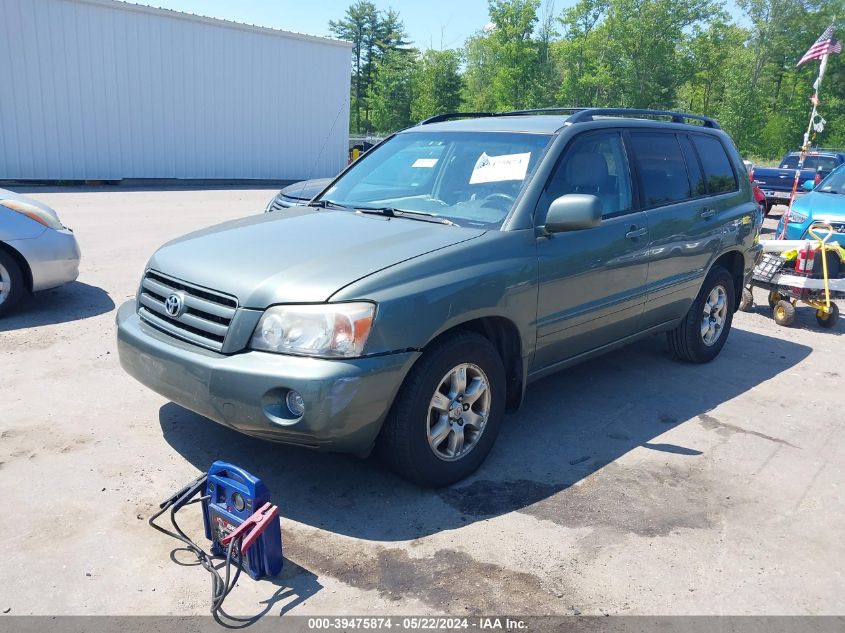 2006 Toyota Highlander V6 VIN: JTEDP21A260118085 Lot: 39475874