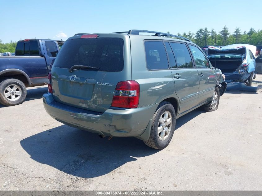 2006 Toyota Highlander V6 VIN: JTEDP21A260118085 Lot: 39475874