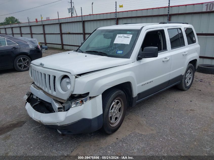 2016 Jeep Patriot Sport VIN: 1C4NJPBA7GD550459 Lot: 39475886