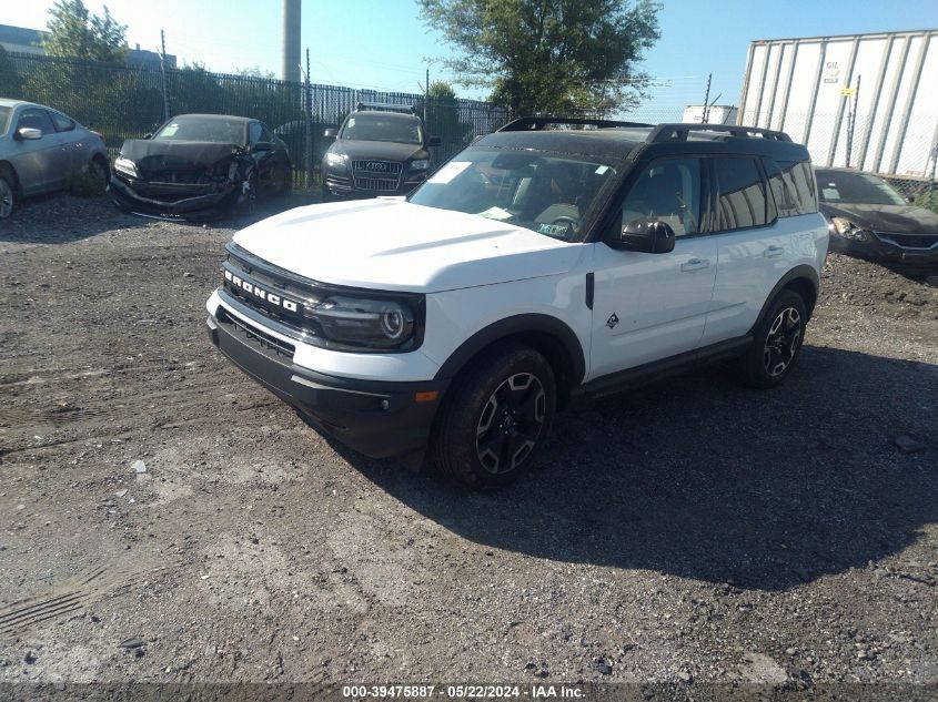 2022 Ford Bronco Sport Outer Banks VIN: 3FMCR9C60NRD98689 Lot: 39475887