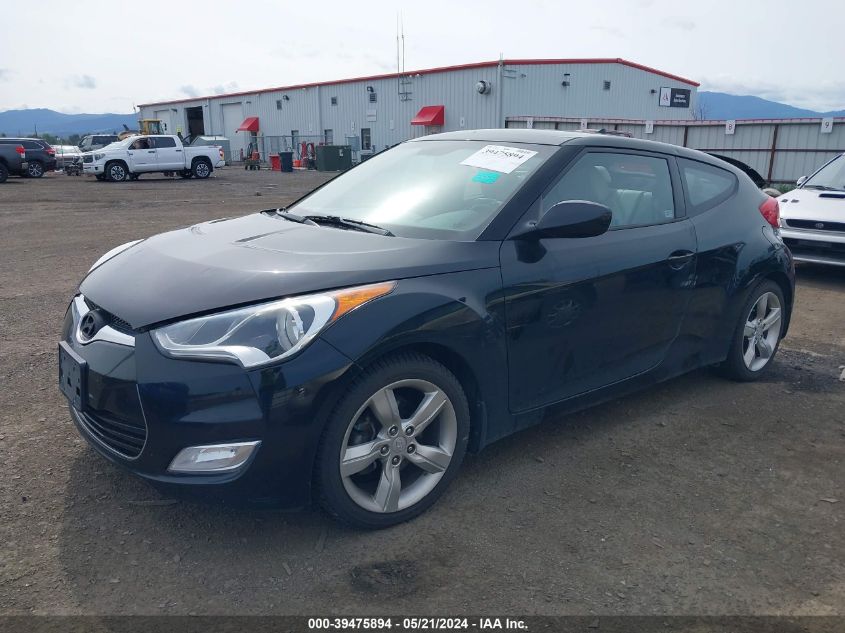 2014 Hyundai Veloster VIN: KMHTC6AD2EU190985 Lot: 39475894