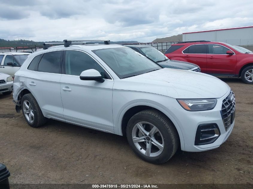 2022 Audi Q5 Premium 40 Tfsi Quattro S Tronic VIN: WA1ABAFY2N2125024 Lot: 39475915