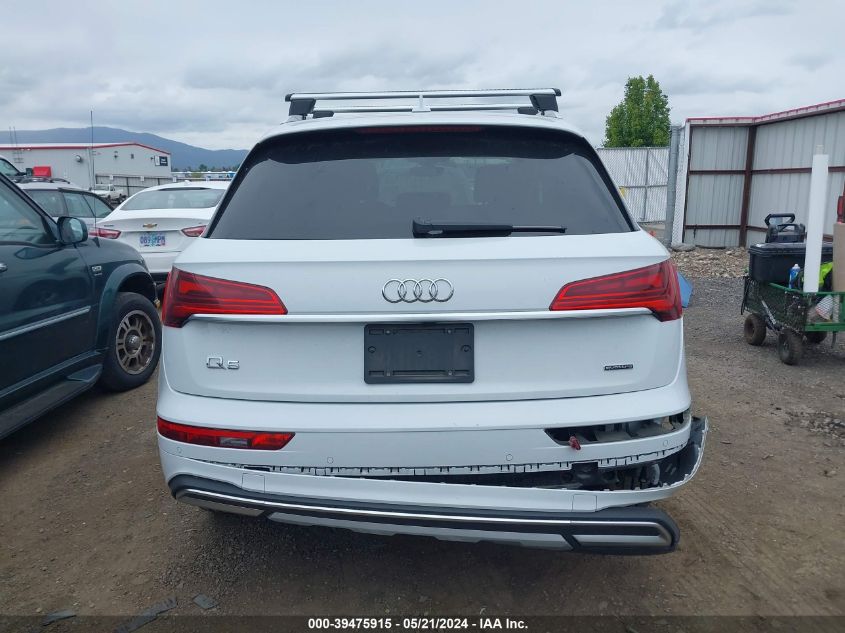 2022 Audi Q5 Premium 40 Tfsi Quattro S Tronic VIN: WA1ABAFY2N2125024 Lot: 39475915