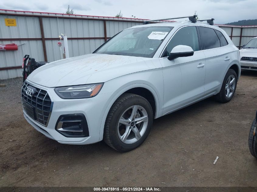 2022 Audi Q5 Premium 40 Tfsi Quattro S Tronic VIN: WA1ABAFY2N2125024 Lot: 39475915