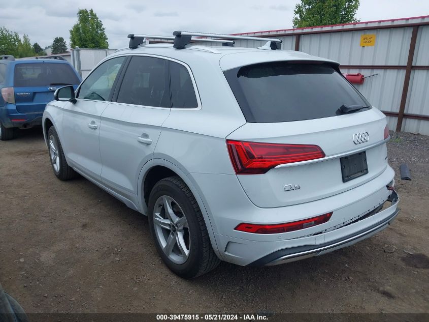 2022 Audi Q5 Premium 40 Tfsi Quattro S Tronic VIN: WA1ABAFY2N2125024 Lot: 39475915