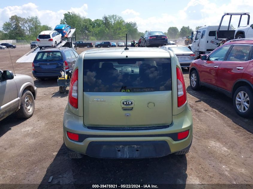 2012 Kia Soul + VIN: KNDJT2A65C7381950 Lot: 39475921