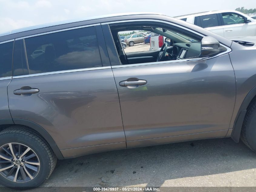 2018 Toyota Highlander Xle VIN: 5TDKZRFH4JS535542 Lot: 39475937